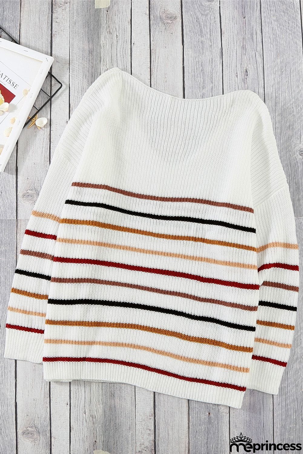 Multicolor Striped Knit Sweater