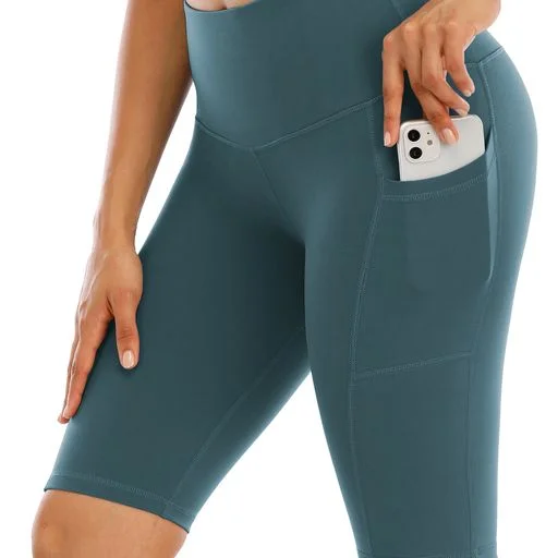 SVOKOR Sport Shorts Women High Waist Fitness Short Pants With Pockets Gym Running Yoga Leggings For Femal Panties