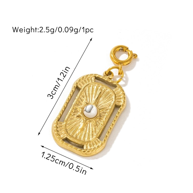 Retro Minimalist Geometric Titanium Steel Plating