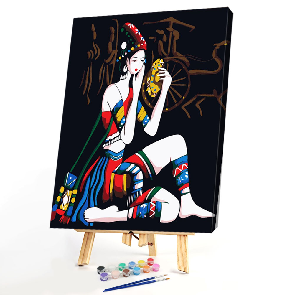 

40*50CM Paint By Numbers-Ethnic Women, 501 Original