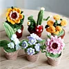 DIY Handmade Twist Stick Craft Small Potted Plants Chenille Stems Craft Pipe Cleaners Gift Decor Set