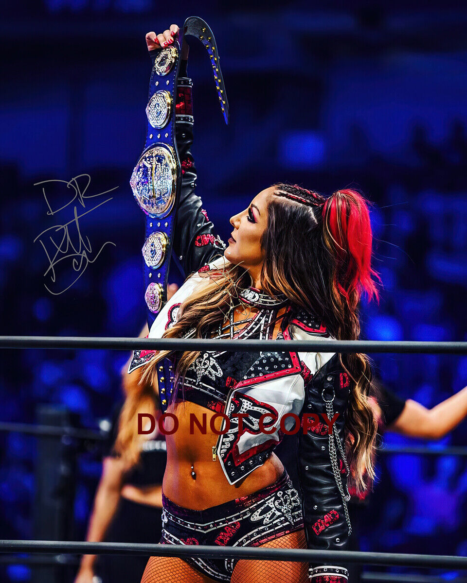 AEW - Dr. Britt Baker - Autographed Signed 8 x10 Photo Poster painting (World Champion) Reprint