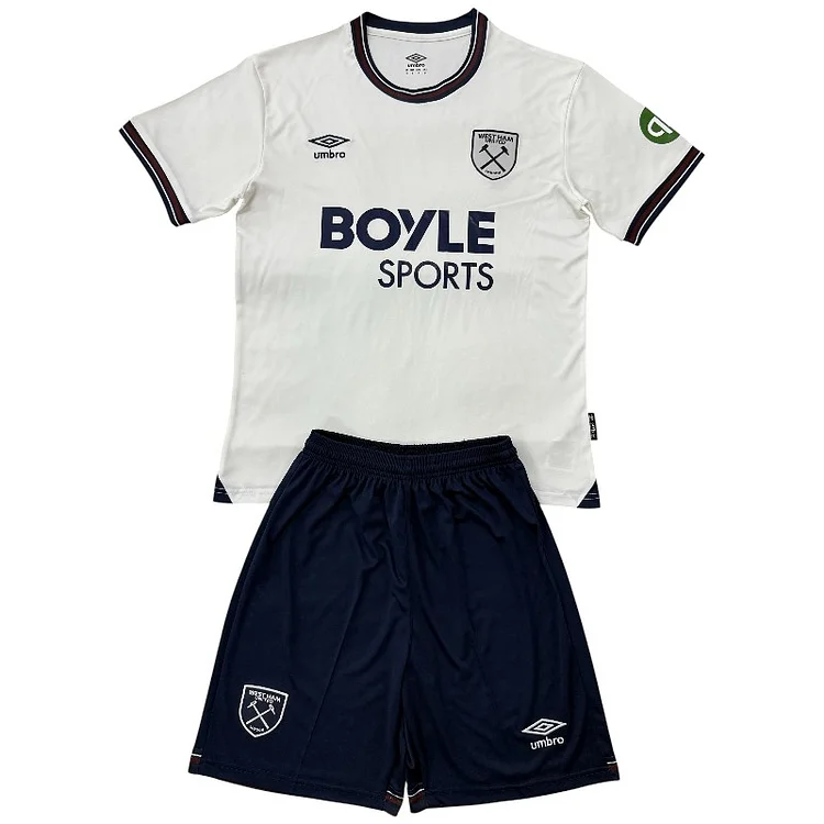 Kids West Ham United 25/26 Away Football Jersey 