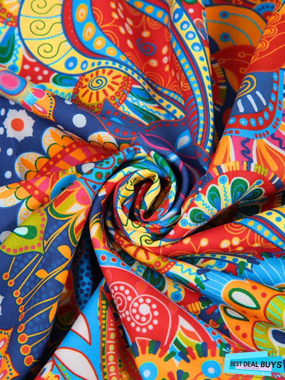 Elegant Medium Length Dress Printed Suspender Dress