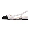 20mm Women&lsquo;s Classic Knit Flat Pumps Closed Round Toe Splicing Casual Shoes