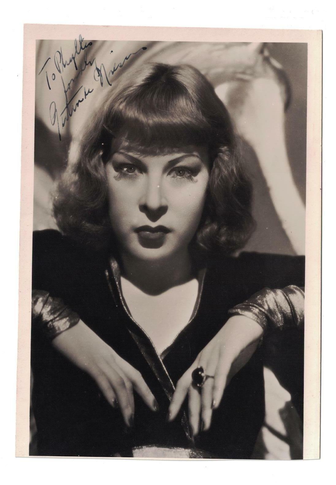 Gertrude Niesen Signed Autographed 5 x 7 Photo Poster painting Actress Singer Vintage A