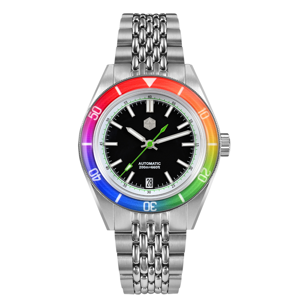 San Martin 39.5mm Rainbow bezel Summer Dive Watches SN0116 San Martin Watch san martin watchSan Martin Watch