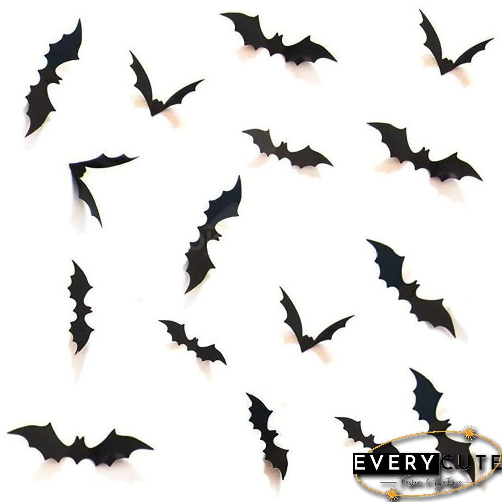 3D PVC Bat Wall sticker For Halloween Decoration