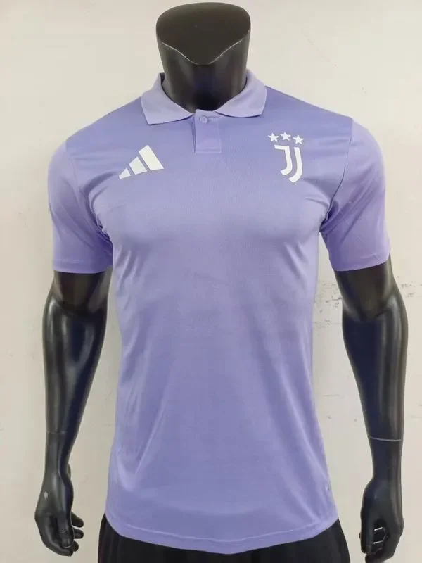 Player Version 2025-2026 Juventus Purple Soccer Polo Shirt