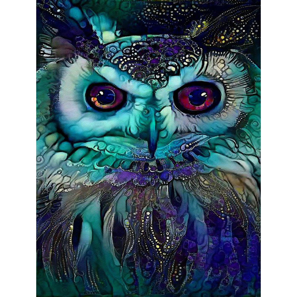 

Psychedelic Owl - Round Drill Diamond Painting - 40*50CM, 501 Original