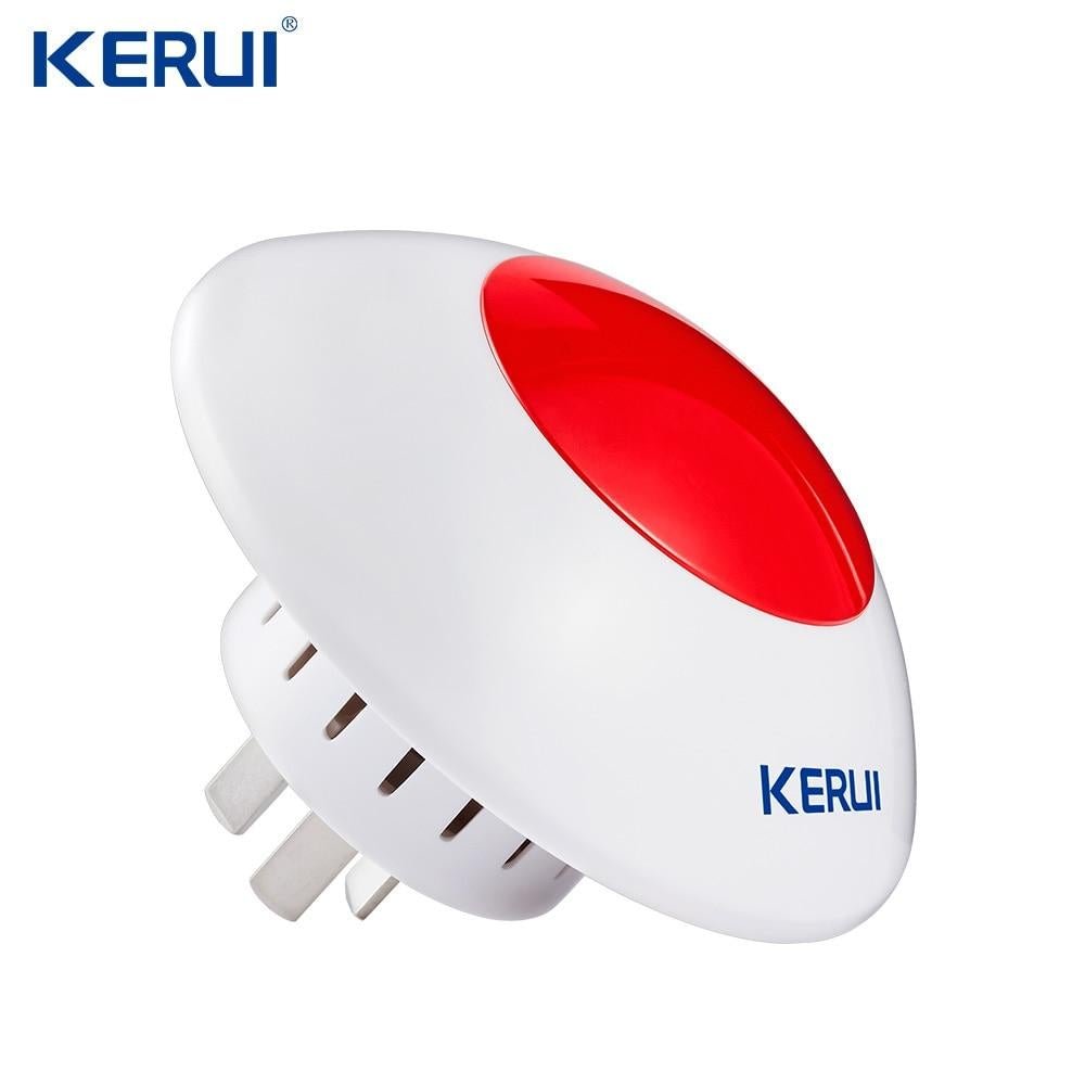 Wireless Flash Siren Alarm Horn Red Light Strobe For Home Security