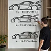 🎁🔥Car Metal Outline (Wall Artist)