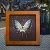 3D DIY Bead Embroidery Butterfly With Frame Home Decor Gift Tabletop Display Kit(Include Embroidery Hoop)