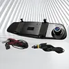 Dual Lens Car DVR HD 1080P 4.3 Inch Auto Video Camera Rear View Built-in Speaker