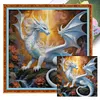 (Multi-Style) Dragon-11CT Stamped Cross Stitch 50*50cm tapestrymarket