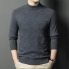 High-end round neck loose jacquard warm sweater