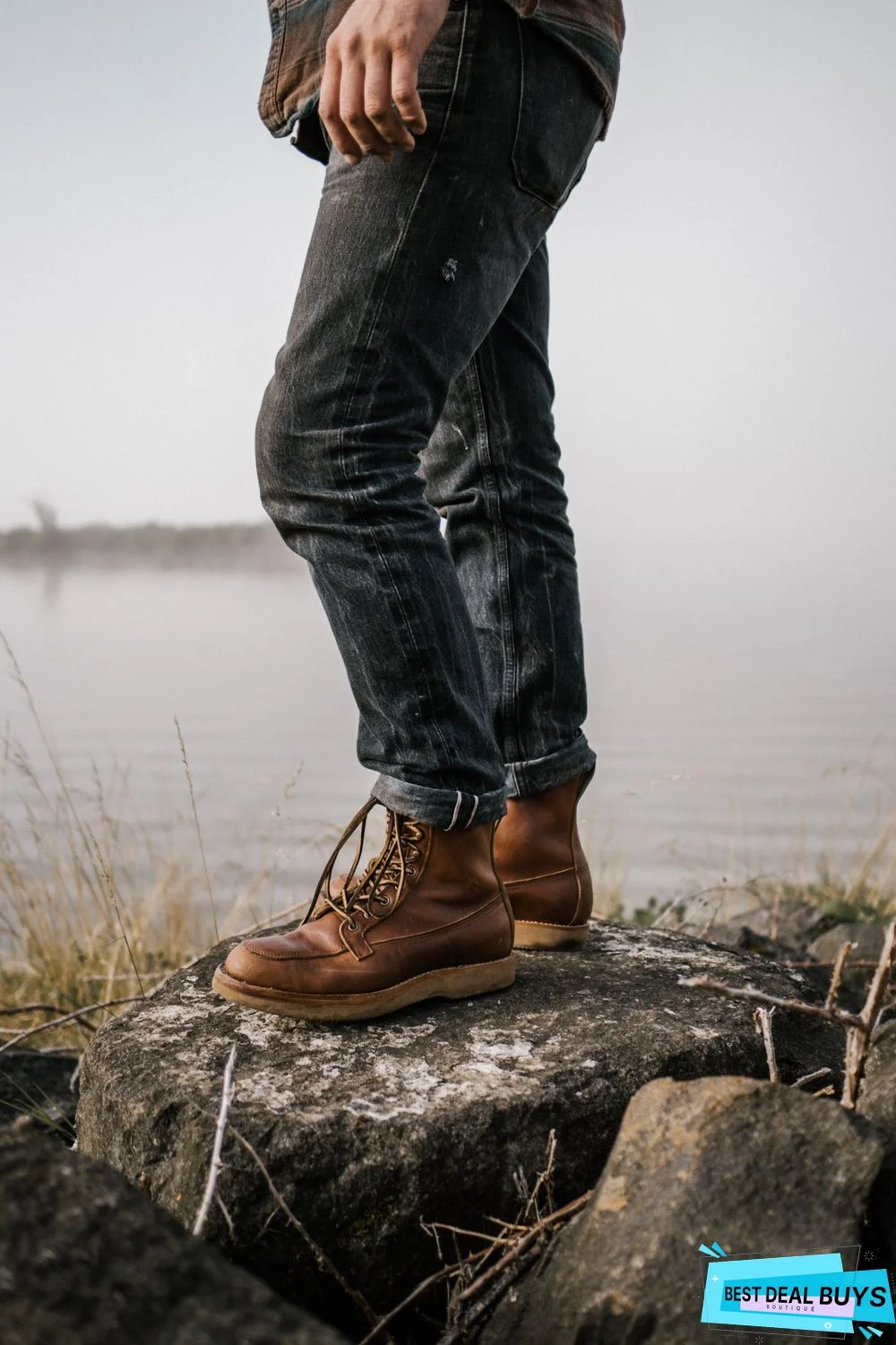 Cow Split Leather Men Boots Comfortable Boots Men Footwear Rubber Ankle Boots Men's Shoes