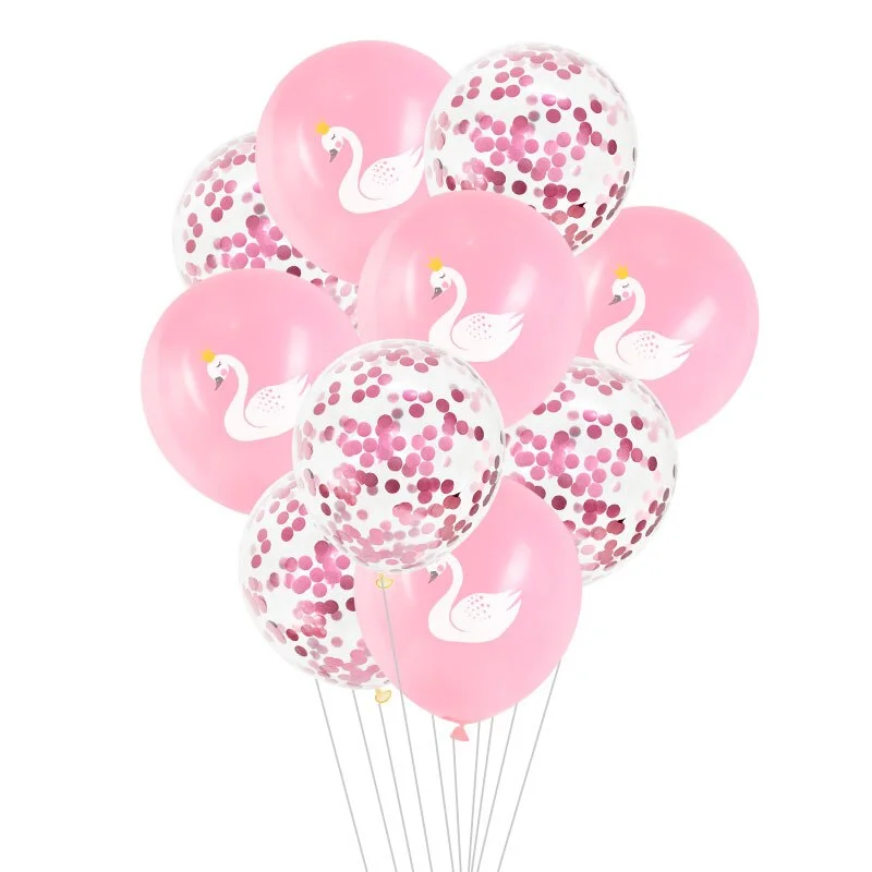 10/15pcs Swan Latex Balloons for Wedding Girl Birthday Party Decoration Baby Shower Party Supplies Air Helium Globos Kids Toy