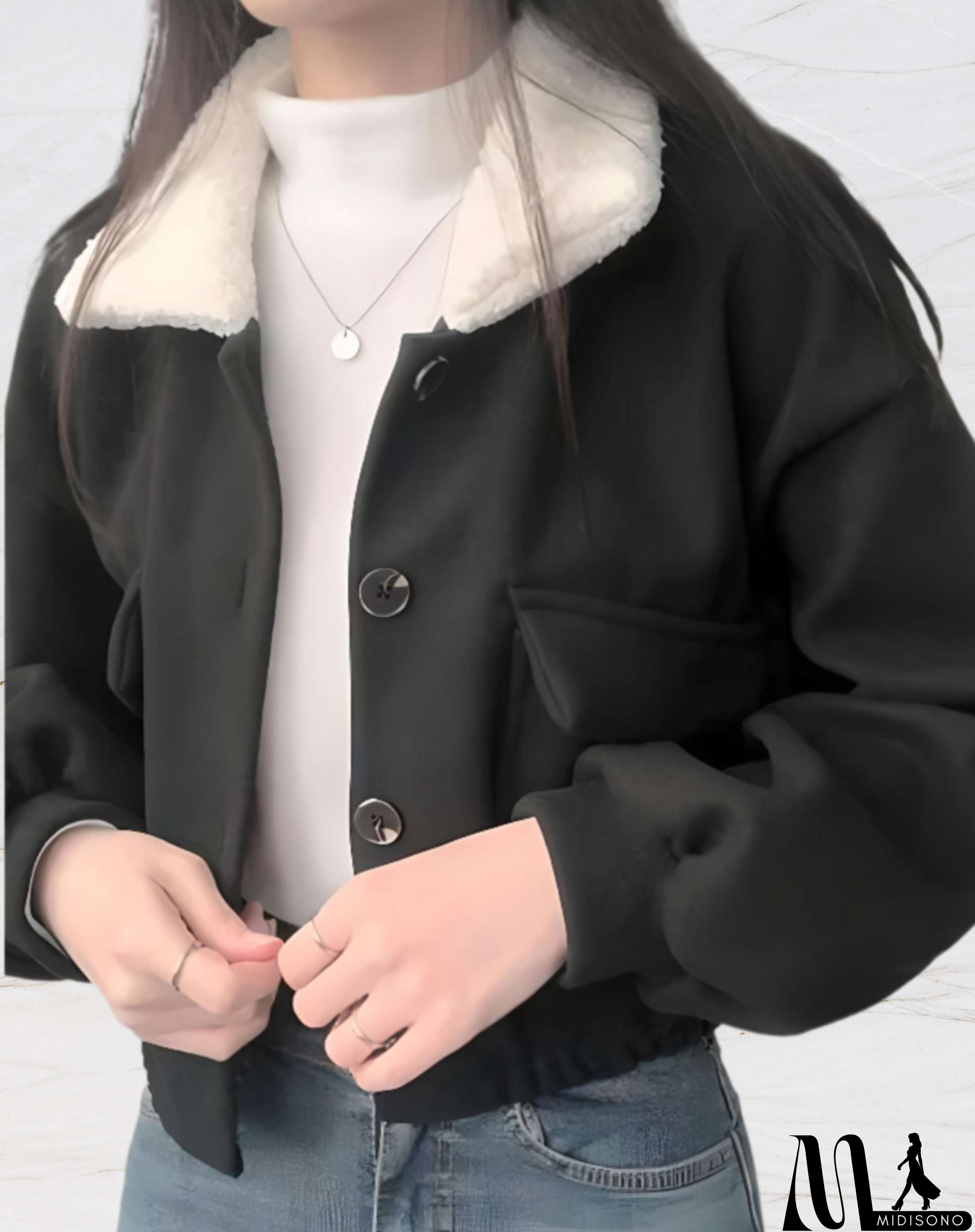 MidiSono - Fashionable and Minimalist winter Coat