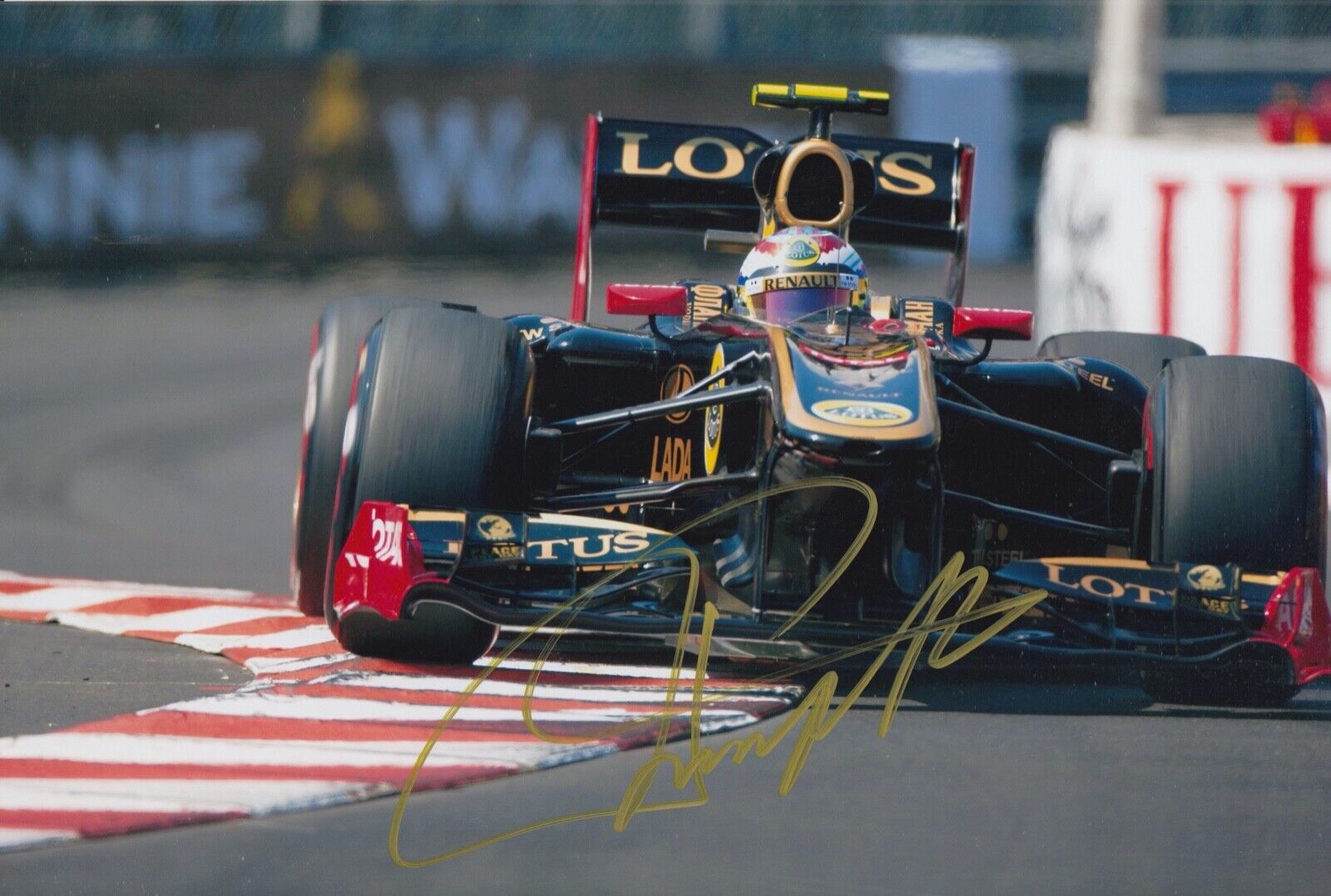Vitaly Petrov Hand Signed 12x8 Photo Poster painting F1 Autograph Lotus Renault GP 1