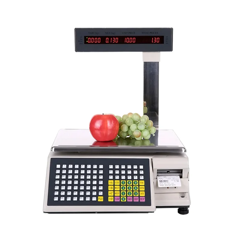 RFID Barcode scale Pos Eletronic Weighing Scale 6kg 15kg 30Kg With Price Weighing Scale Weighing Balance for retail market