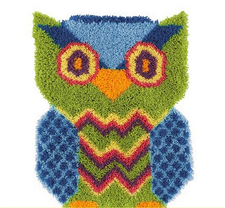 Owl Rug Latch Hook Kits for Beginners veirousa