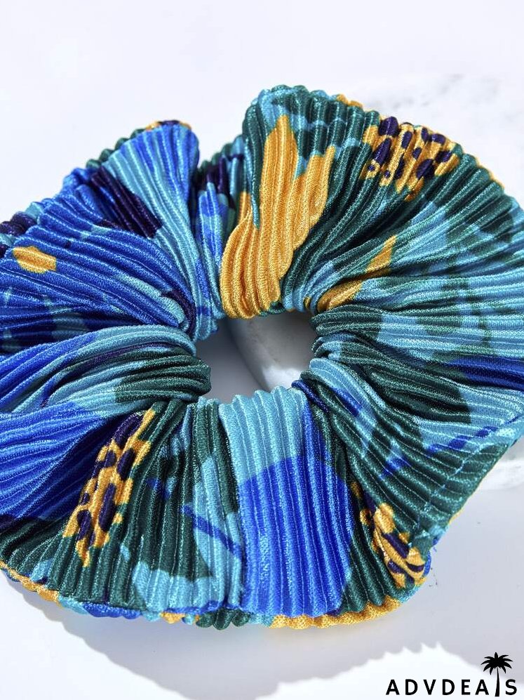 Color Block Scrunchie