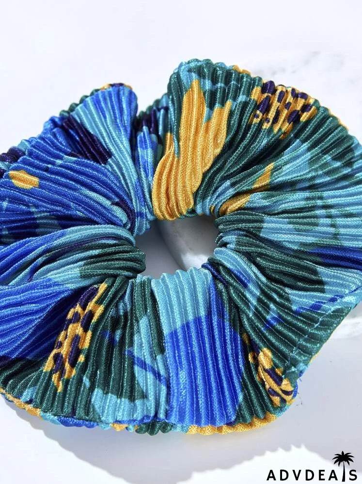 Color Block Scrunchie