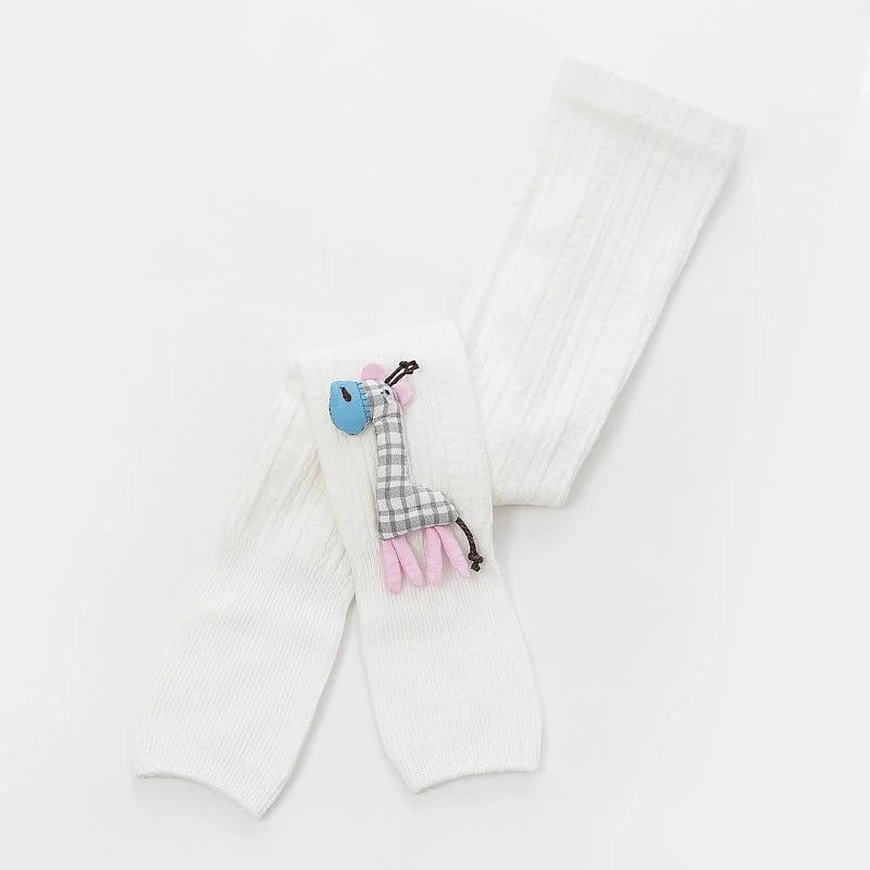 1 to 8 Years Spring Autum Cute Deer Girl Trousers High Quality Cotton Girls' Leggings Soft Knitted Pants for Children's Legging