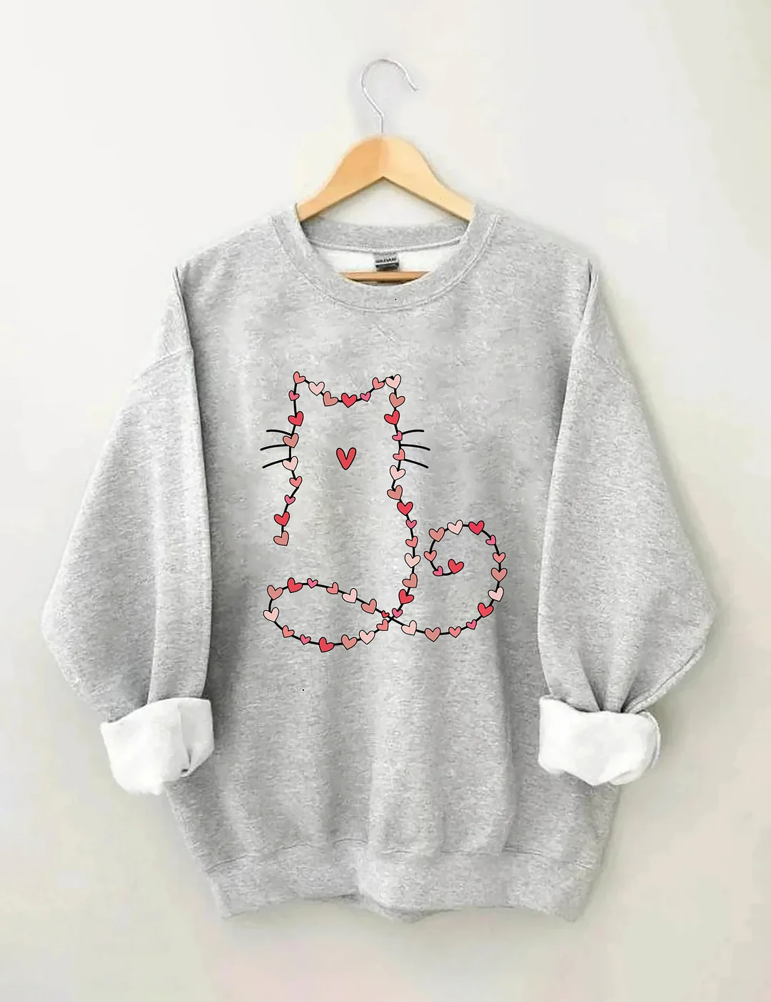 Cat Valentine Heart Sweatshirt