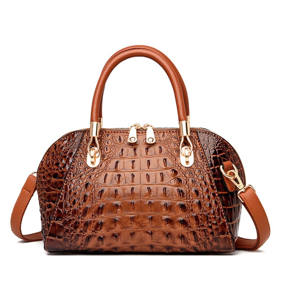Luxury Designer Ladies Handbag Crocodile Pattern Women Tote Oblique Bag European and American Style Messenger Shoulder Large Sac
