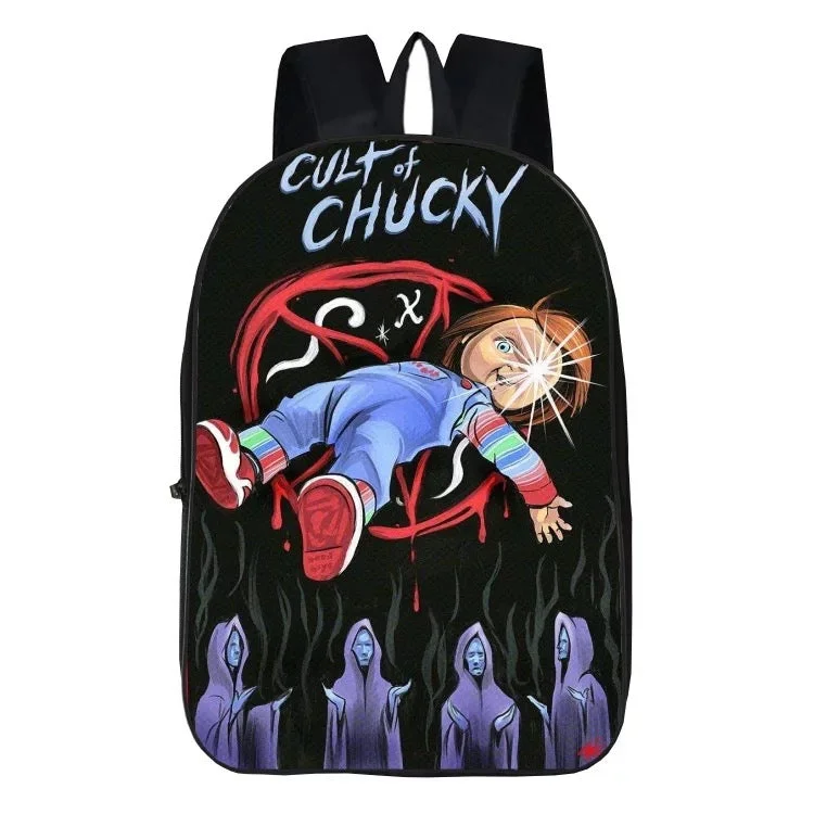 Buzzdaisy Child's Play Chucky Horror Movie #3 Backpack School Sports Bag