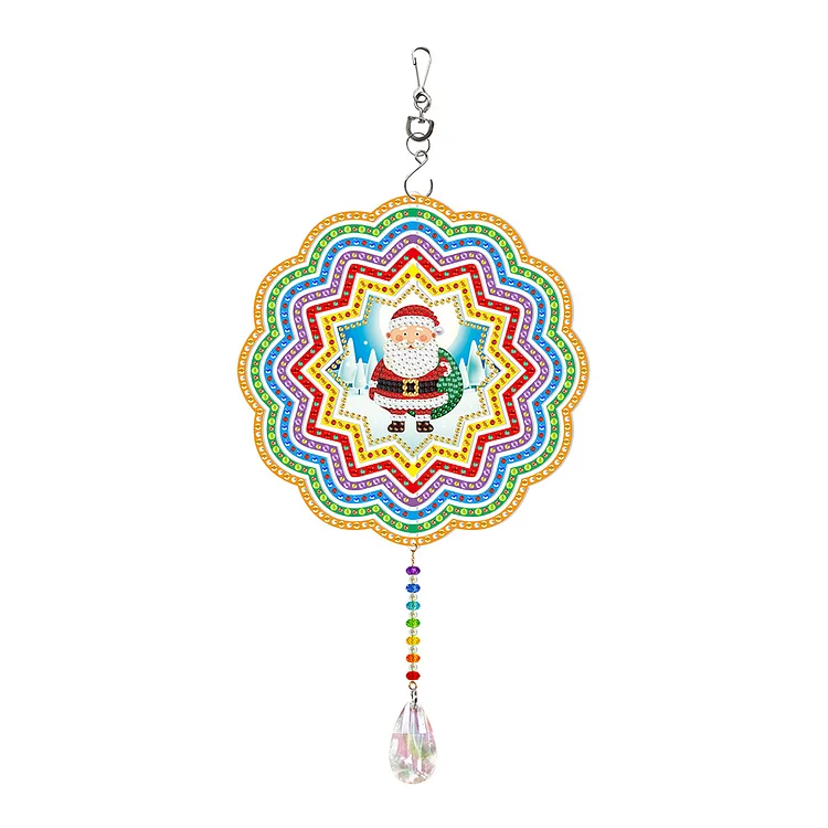 DIY Diamond Painting Double-sided Hanging Rotatable Wind Chime (GSP203)