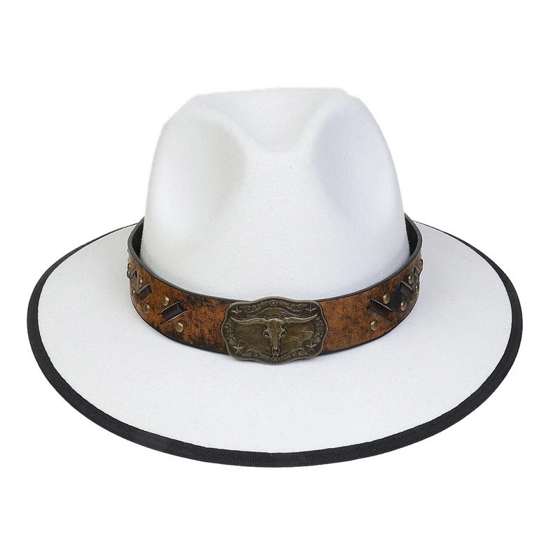 Tibetan Hat Autumn And Winter New Women’s Tibetan Cowboy Hat Men’s And Women’s Outdoor Cow Head Accessories Hat