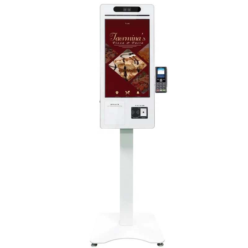 24" RFID order kiosk touch screen RFID POS system RFID self pay machine RFID self service payment order kiosk for McDonald's/KFC / restaurant