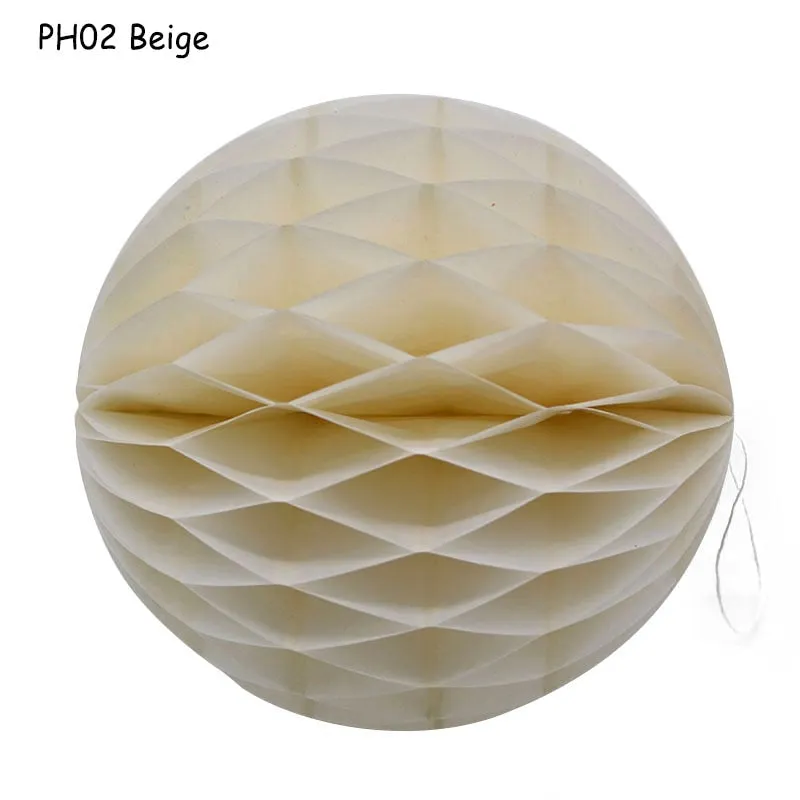 1Pcs 2 -12 Chinese Round Hanging Paper Honeycomb Flowers Balls Crafts Party Wedding Home DIY Decoration Paper Lantern Pompom