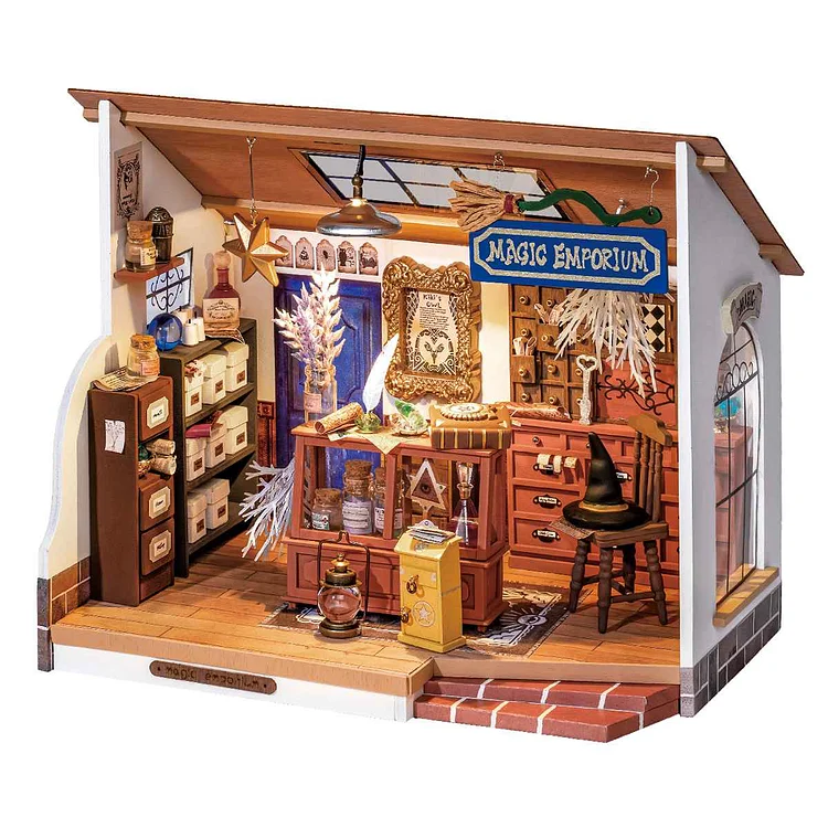 Rolife Kiki's Magic Emporium DIY Miniature House Kit DG155 | Robotime-ca