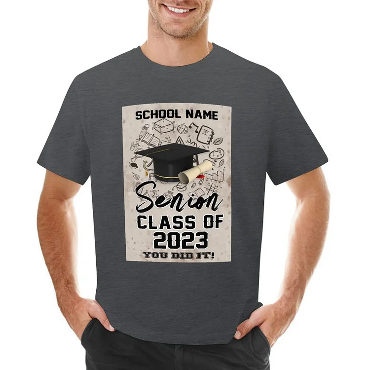 Graduation Ceremony Designable Men's T-shirt	