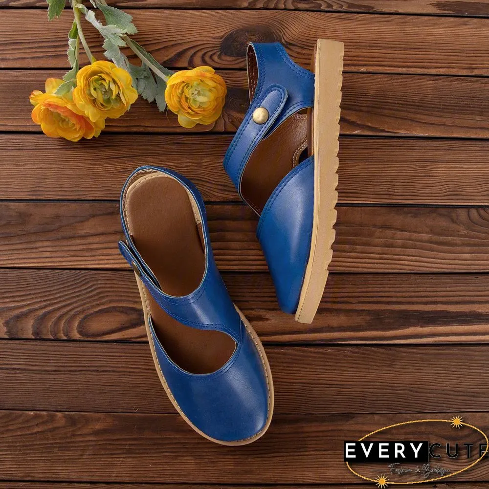 Vintage Flat Heel Magic Tape Loafers