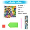Kits de peinture en diamant partiel en forme sp&eacute;ciale de chat color&eacute; 5D DIY pour adultes d&eacute;butants d&eacute;coration int&eacute;rieure diamants et kits d&rsquo;art pr&eacute;cie