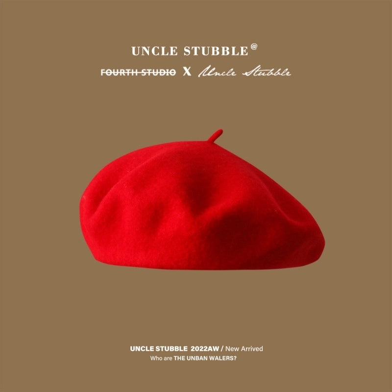 Running Size/Color Wool Beret Girls Winter Belle Cap Japanese Style Literary Retro Painter Hat