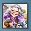 Diamond Painting-DIY Full Round Drill Elderly Lady