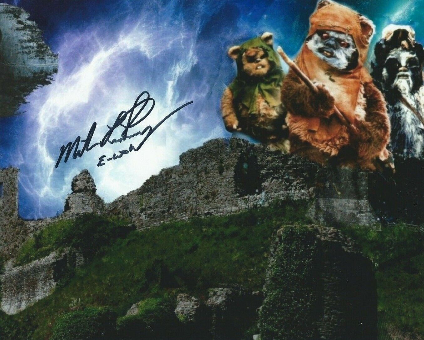 Photo Poster painting - Michael Henbury in person signed autograph - Star Wars - Ewok - K403