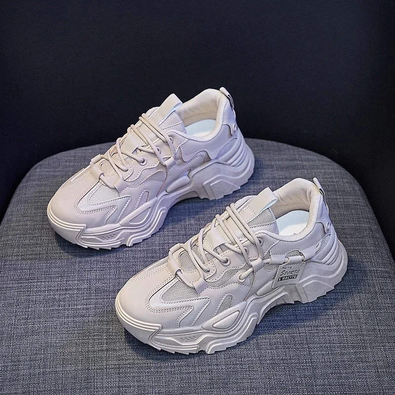 Sneakers for Women with Free Shipping 2022 Designer Platform Casual Sports Running Vulcanized White Shoes Female Chunky Sneaker