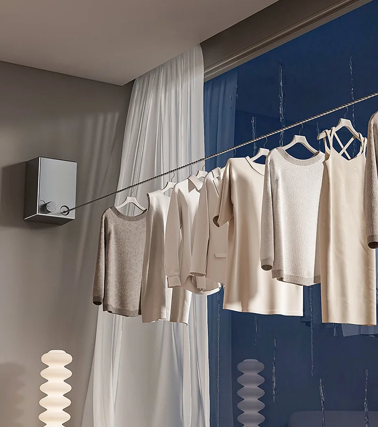 🔥Last Day 49% OFF🔥Stainless Steel Retractable Clothesline