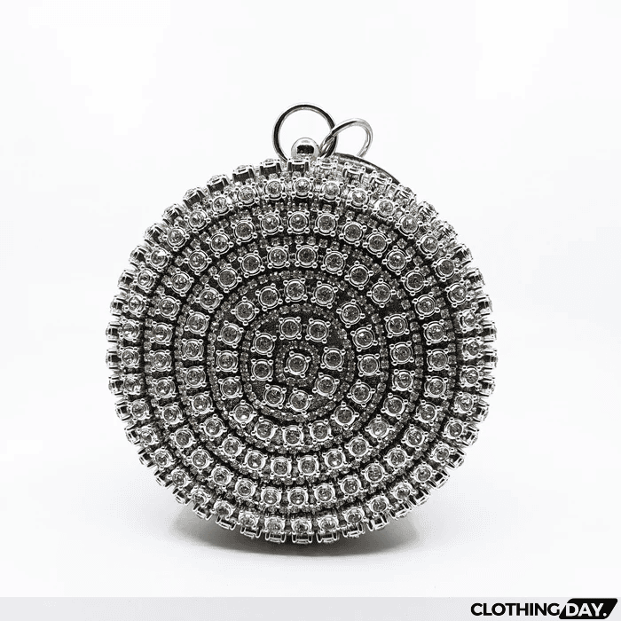 Distinctive Round Rhinestone Bag