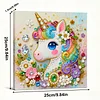 DIY Pearl Painting Unicorn for Home Decor with Frame(25x25cm)