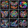 (Multi-Style)Colorful Neon Animals Collection-14CT Stamped/Counted Cross Stitch 30*30cm tapestrymarket