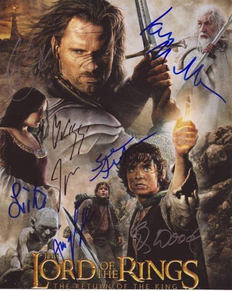 REPRINT - LORD OF THE RINGS Cast Autographed Signed 8 x 10 Photo Poster painting Poster Man Cave