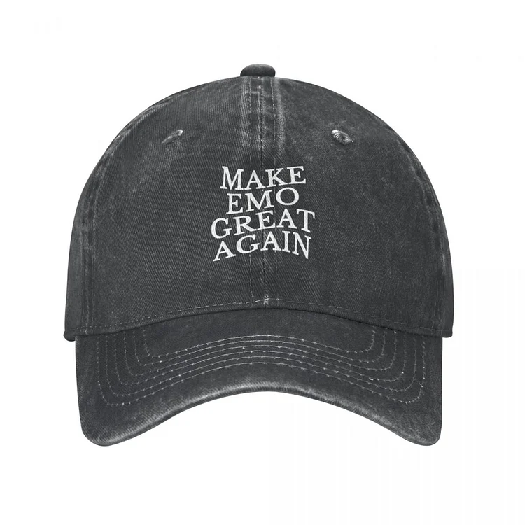 Lets Make Emo Great Again Cowboy Hat Custom Cap derby hatWomenS Hat MenS